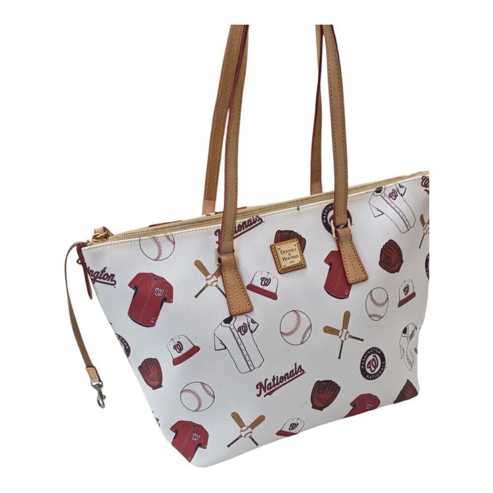 Dooney & Bourke MLB Washington Nationals Baseball Large‎ Tote Handbag Purse Bag